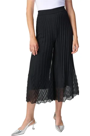 Joseph Ribkoff Bukser, Dame, Blå, XL, Uld, Wide Bukser
