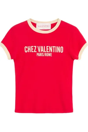 VALENTINO GARAVANI Top, Dame, Rød, XS, Bomuld, T-shirts og poloer