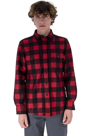 Woolrich Skjorte, Herre, Rød, L, Bomuld, Casual Skjorte