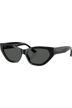 Jimmy Choo Tilbehør, unisex, Sort, 55 MM, Cat-Eye Solbriller