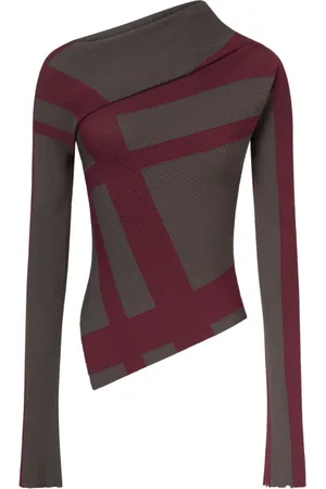 Serafini Strik, Dame, Flerfarvet, M, Modern Asymmetrisk Sweater