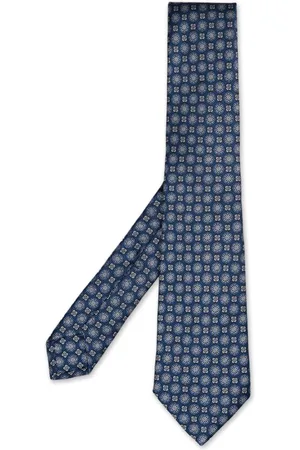 Kiton Tilbehør, Herre, Blå, ONE SIZE, Elegant silketørklæde