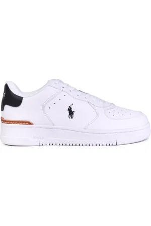 Ralph Lauren Sko, Herre, Hvid, 40 EU, Læder, Læder Sneakers