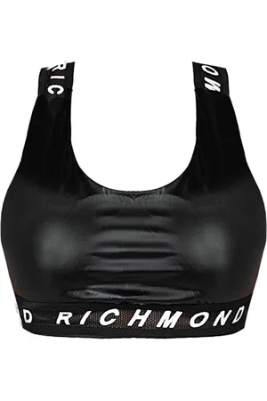 John Richmond Top, Dame, Sort, S, Eco Leather Sport Top