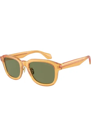 Giorgio Armani Tilbehør, Herre, Gul, 51 MM, Uld, Stilfulde solbriller Ar8206 60632A