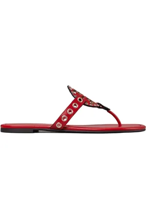 Tory Burch Sko, Dame, Rød, 39 EU, Miller Eyelet Sandaler
