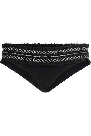 Tory Burch Badetøj, Dame, Sort, XS, Uld, Costa Hipster Bikini Underdel