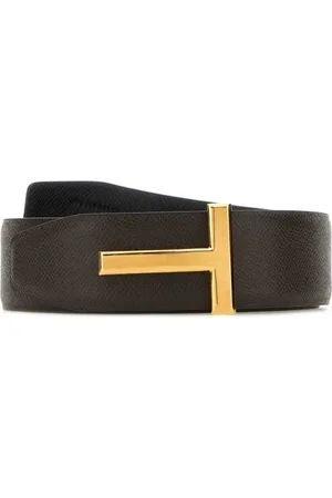 Tom Ford Tilbehør, Herre, Brun, 100 CM, Læder, Mørkt læderbælte