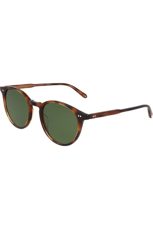 GARRETT LEIGHT Tilbehør, unisex, Brun, 49 MM, Runde solbriller Clune Sun stil