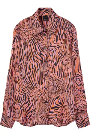Pinko Bluser & Skjorter, Dame, Flerfarvet, XS, Uld, Printet Bluse