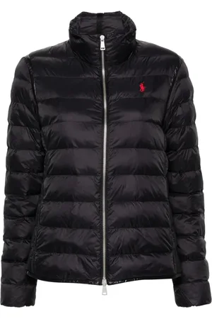 Ralph Lauren Jakke, Dame, Sort, XL, Nylon, Isoleret nylon casual jakke