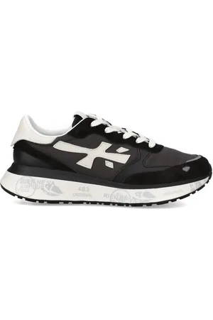 Premiata Sko, Dame, Sort, 40 EU, Læder, Sorte Lauryn Sneakers med Logo Broderi