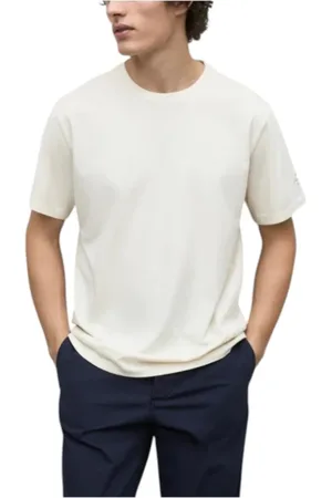 ECOALF Top, Herre, Hvid, M, Bomuld, Bomuld T-shirt med Bagtryk