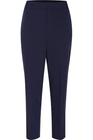 INWEAR Bukser, Dame, Blå, S, Moderne Cropped Bukser