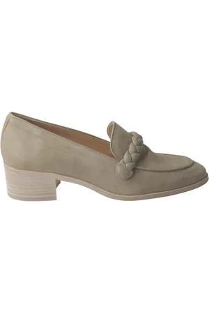 Pertini Sko, Dame, , 36 EU, Læder, Kaki Læder Loafers