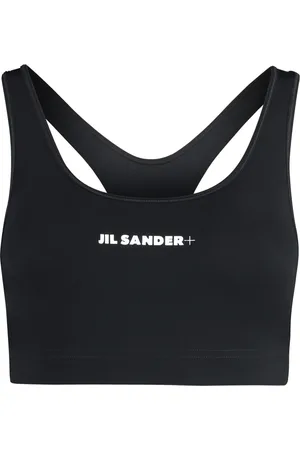 Jil Sander Sport, Dame, Sort, M, Elastisk Sports BH Top