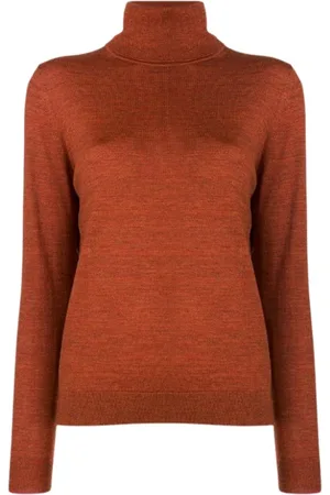 Paul Smith Strik, Dame, Brun, M, Uld, Turtleneck Jumper