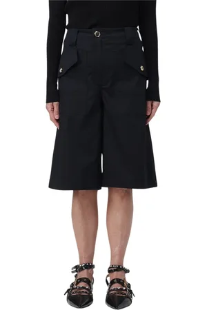 Pinko Shorts, Dame, Sort, M, Satin, Brizzo Bermuda Raso Tecnico