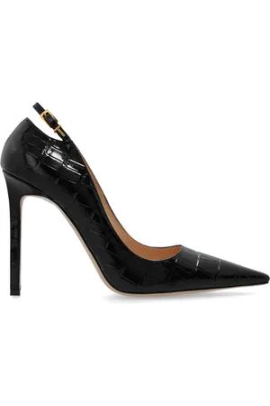 Tom Ford Sko, Dame, Sort, 36 EU, Uld, Stamped Crocodile Leather Angelina Pump