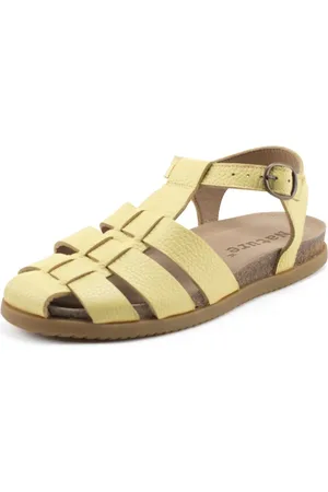 Nature Sko, Dame, Gul, 37 EU, Malene Sandal Leather
