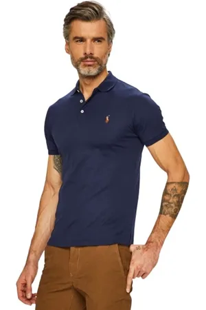 Ralph Lauren Top, Herre, Blå, S, Bomuld, Kortærmet poloshirt