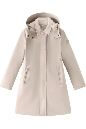 Woolrich Frakke, Herre, , XS, Uld, Tech SoftShell Trenchcoat med aftagelig hætte