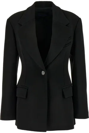 Proenza Schouler Jakke, Dame, Sort, S, Uld, Uld Twill Jakke