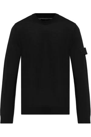Stone Island Strik, Herre, Sort, XL, Uld, Wool Polo Capsule Ghost