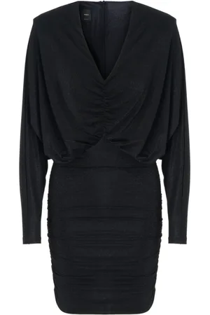 Pinko Kjole, Dame, Sort, S, Jersey Lurex Kort Kjole