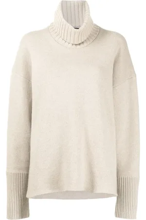 Proenza Schouler Strik, Dame, , L, Cashmere, Oversize Turtleneck Sweater