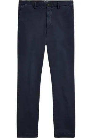 Ralph Lauren Bukser, Herre, Blå, W34 L34, Uld, Stilfulde Bukser