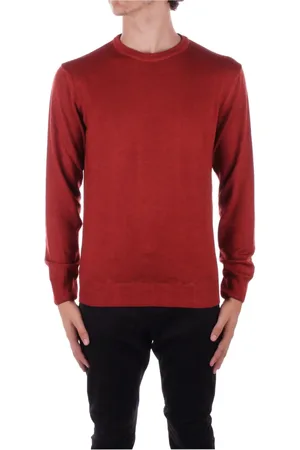 Woolrich Strik, Herre, Brun, M, Uld, Brun Logo Sweater