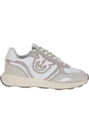 Pinko Sko, Dame, Hvid, 37 EU, Læder, Hvide Læder Sneakers