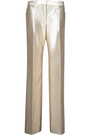 Tom Ford Bukser, Dame, Gul, M, Metallic bukser til kvinder