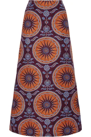 La DoubleJ Nederdel, Dame, Flerfarvet, S, Uld, Winter A-Line Skirt Sovereign Print