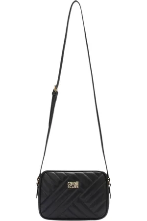Roberto Cavalli Taske, Dame, Sort, ONE SIZE, Uld, Stilfuld Kæde Skuldertaske