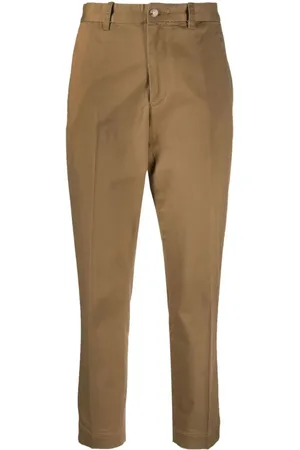 Ralph Lauren Bukser, Dame, , 2XL, Bomuld, Casual Bukser med Flad Front