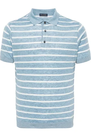 Paul & Shark Top, Herre, Blå, 2XL, Linen Kortærmet Polo Shirt