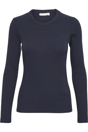 INWEAR Top, Dame, Blå, 2XS, Langærmet top