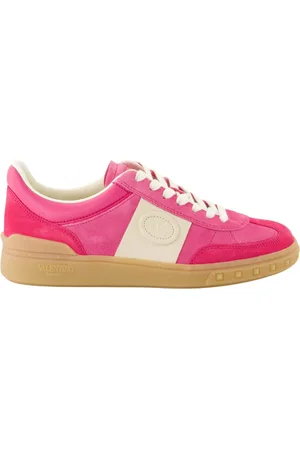 VALENTINO GARAVANI Sko, Dame, Lyserød, 36 EU, Læder, Leather Basket UpVillage Crosta Sneakers