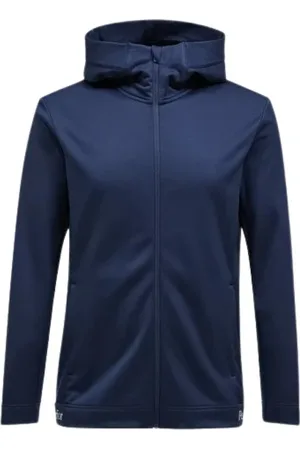 Peak Performance Sweathshirts & Hoodies, Herre, Blå, S, Uld, Zip-through Sweatshirt