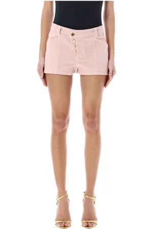 Tom Ford Shorts, Dame, Lyserød, W28, Denim, Iced Asymmetric Denim Shorts