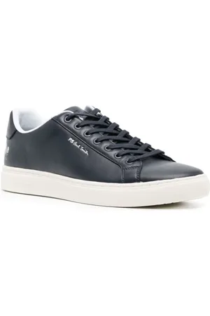 Paul Smith Sko, Herre, Blå, 41 EU, Uld, Logo-Print Lace-Up Trainers