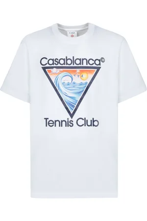 Casablanca Top, Herre, Hvid, M, Bomuld, Ocean-inspireret Tennis Club T-shirt