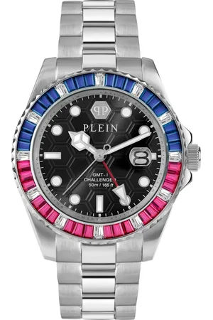 Philipp Plein Tilbehør, unisex, Sort, ONE SIZE, Gmt-I Challenger Baguettes Ur