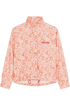 Kenzo Jakke, Dame, , S, Polyester, Python Mønstret Overgangsjakke