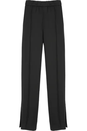 Jil Sander Bukser, Dame, Sort, S, Viskoseblanding Bukser med Elastisk Talje