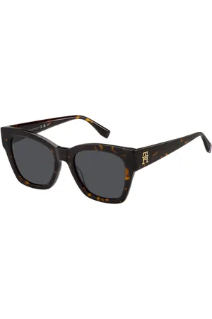 Tommy Hilfiger Tilbehør, Dame, Brun, 52 MM, Solbriller