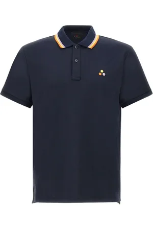 Peuterey Top, Herre, Blå, XL, Uld, Short Sleeve Polo Shirt