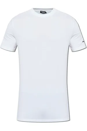Dsquared2 Top, Herre, Hvid, 2XL, T-shirt med logo